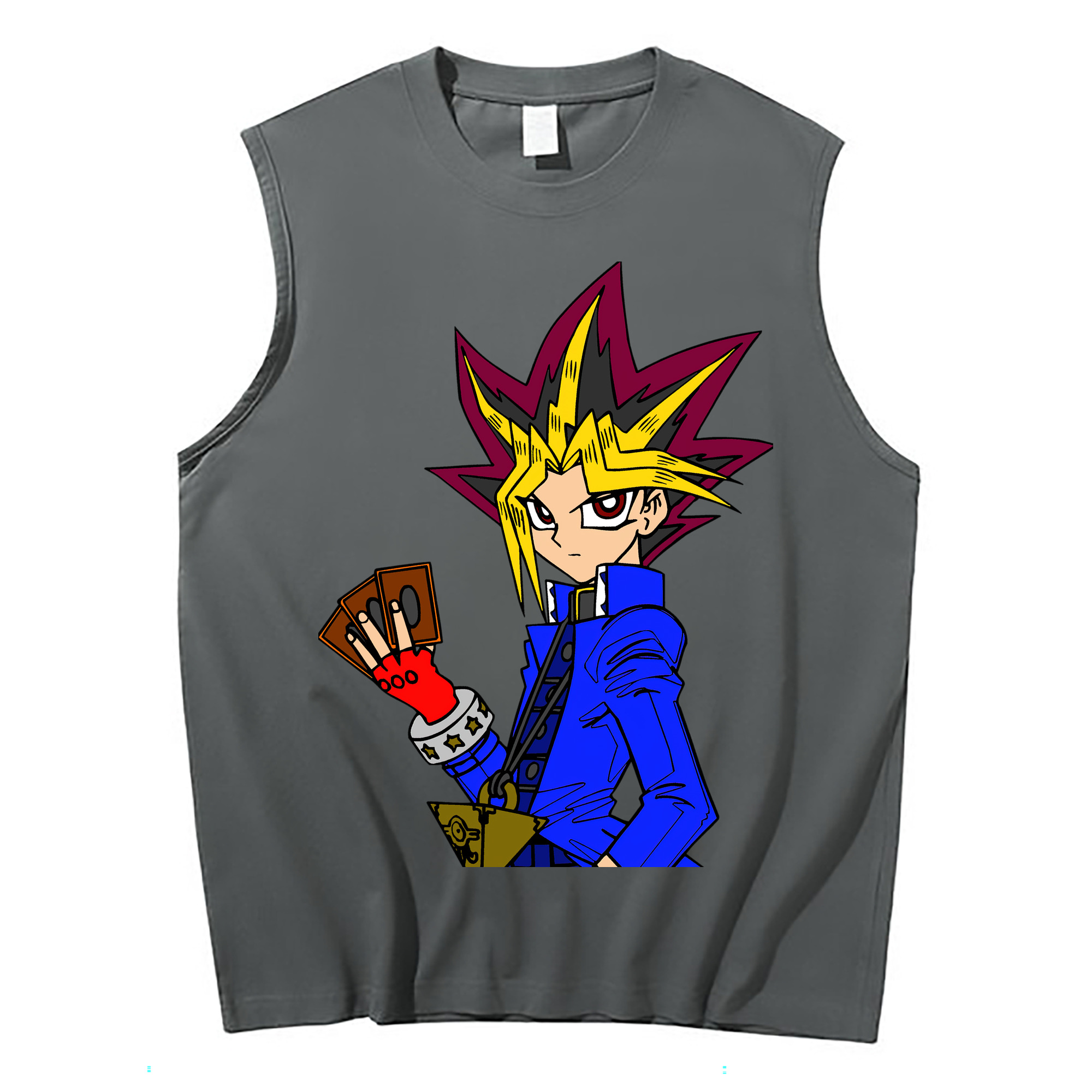 （画像用） 遊☆戯☆王 Yu-Gi-Oh! コットン100％タンクトップ（フロントプリント）